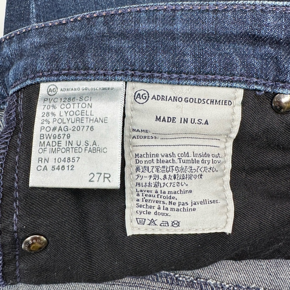 AG Adriano Goldschmied The Stevie Slim Straight Women’s Jeans - Size: 27 Regular - Picture 11 of 17